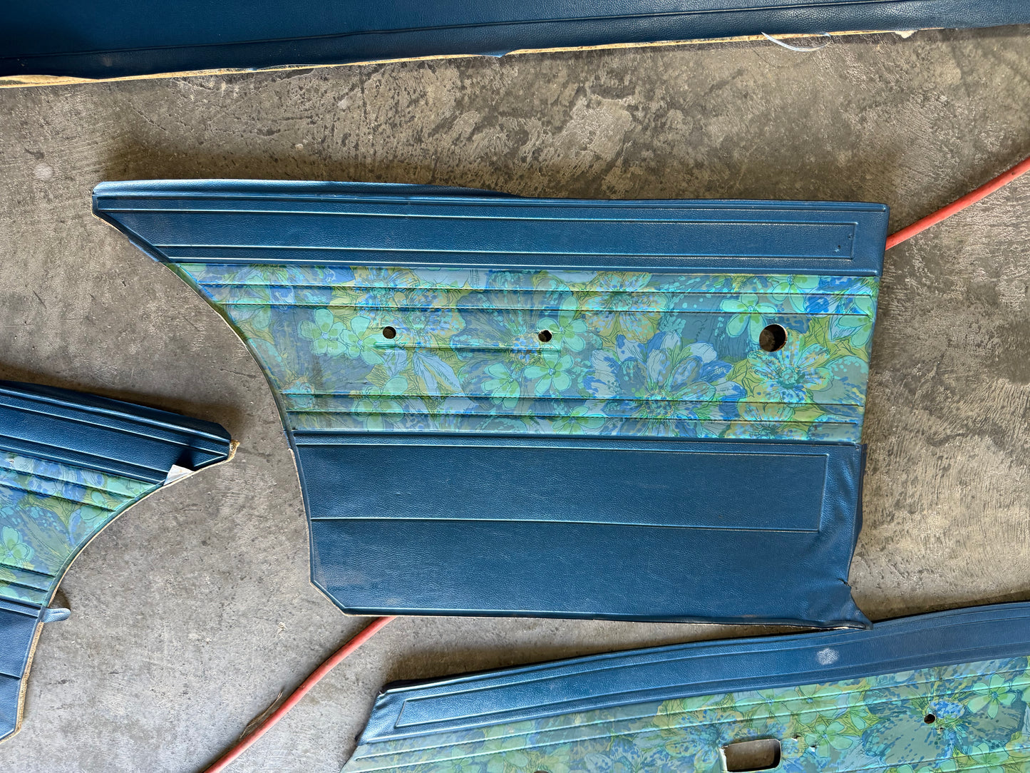 1969 Plymouth Barracuda "ModTop" Blue Interior Panel set
