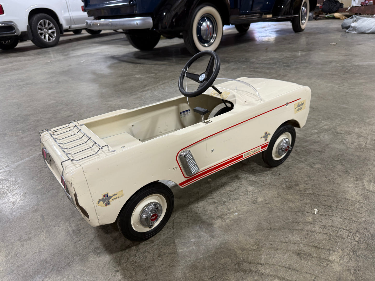 Ford Mustang Pedal Car - White