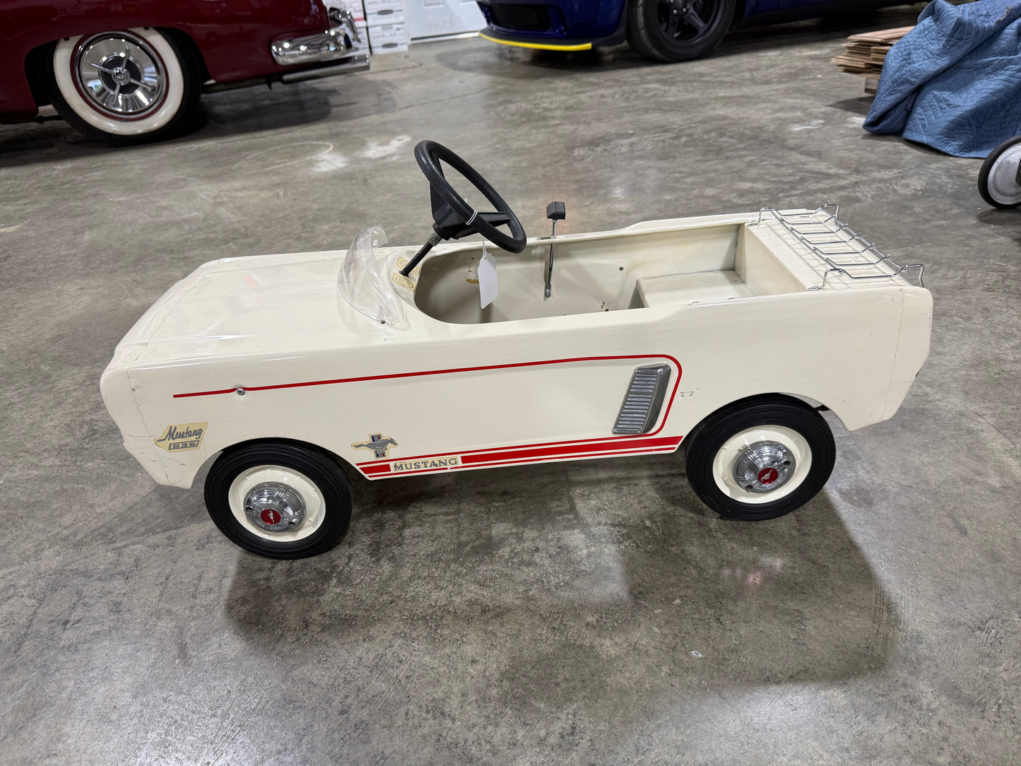 Ford Mustang Pedal Car - White