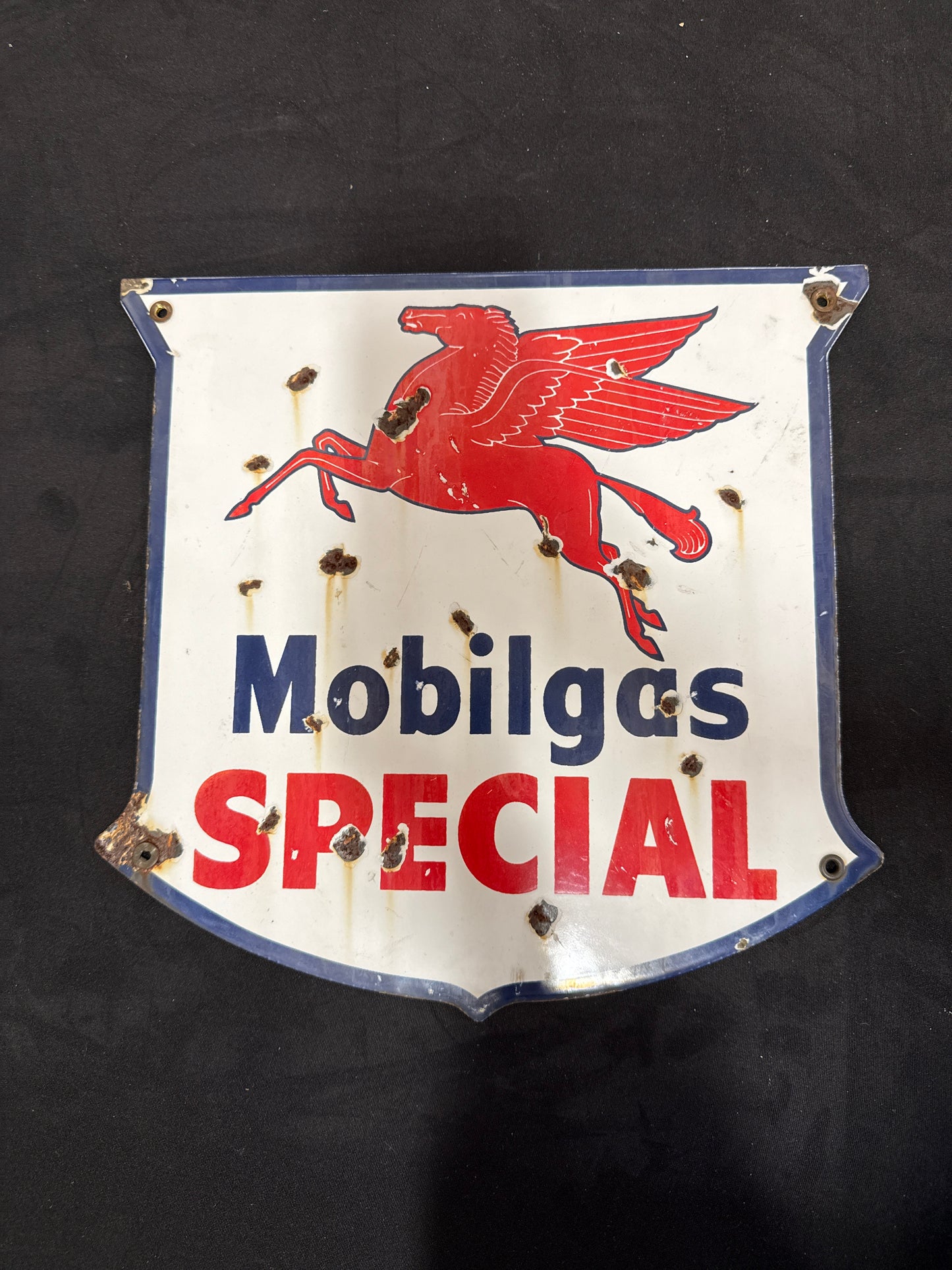 Mobilgas Pegasus Shield Pump Plate