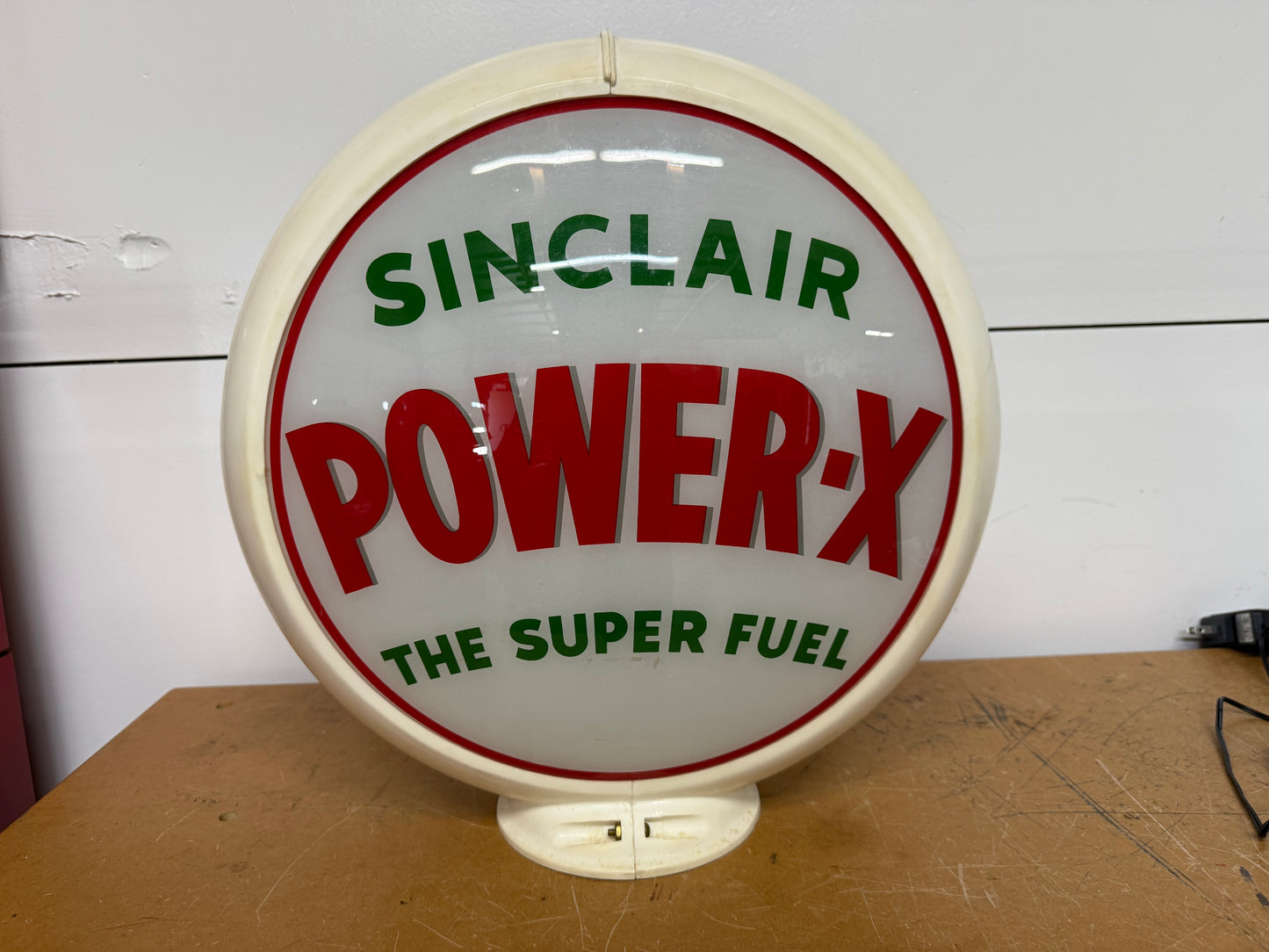 Sincalir Power-X The Super Fuel Pump Globe