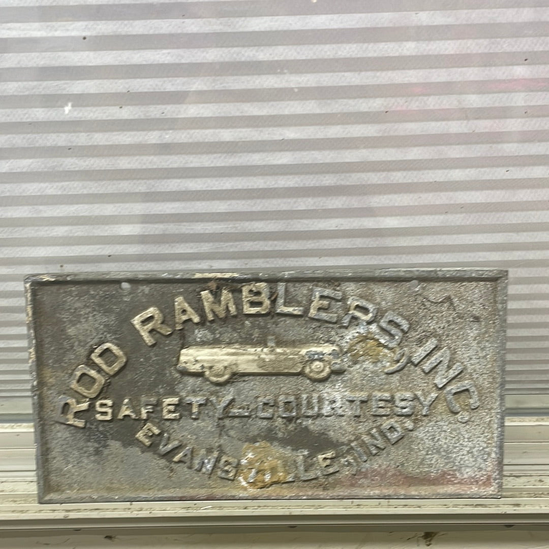 Rod Ramblers License Plate
