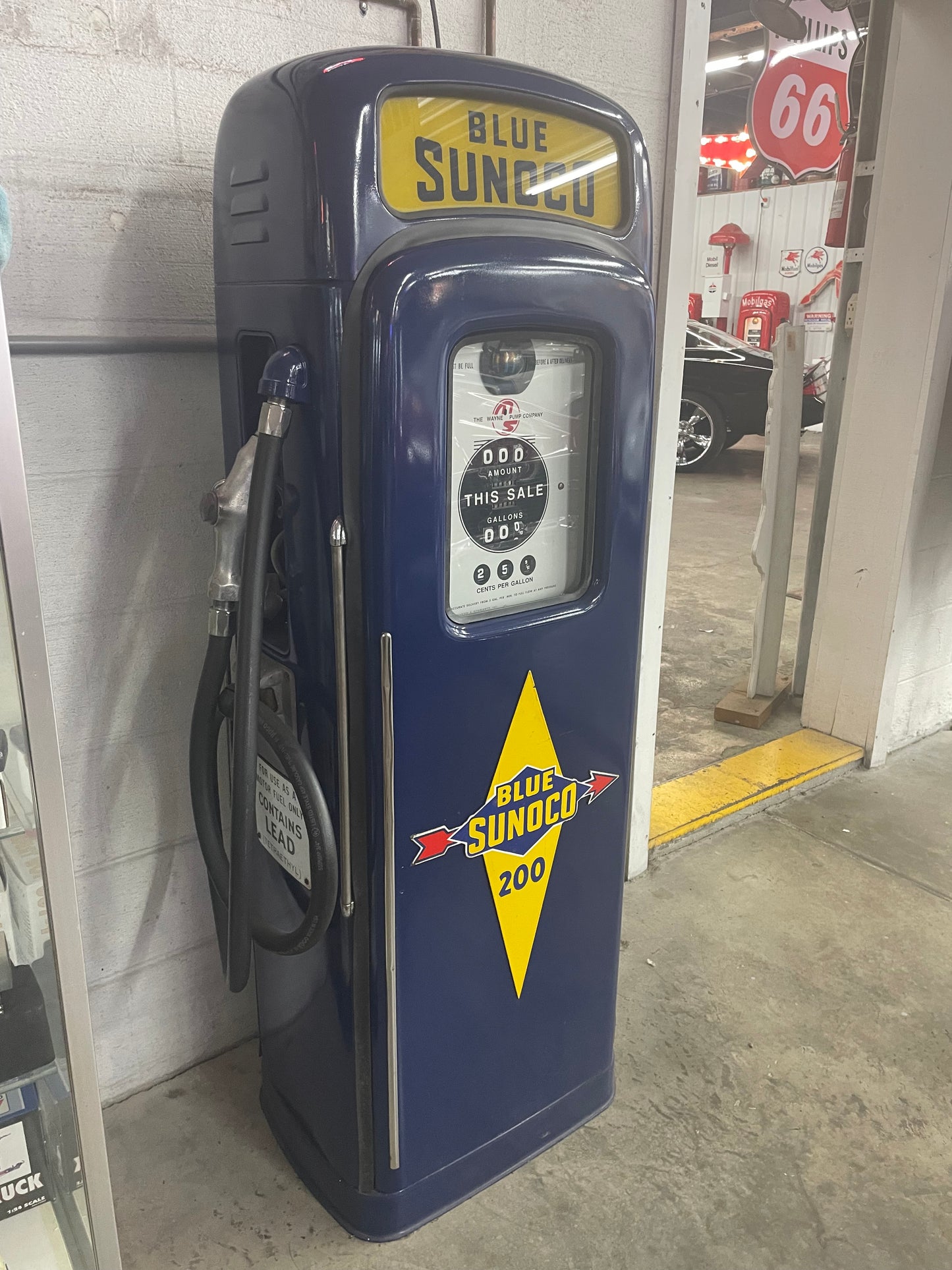 Sonoco Dark Blue Ad Glass Pump