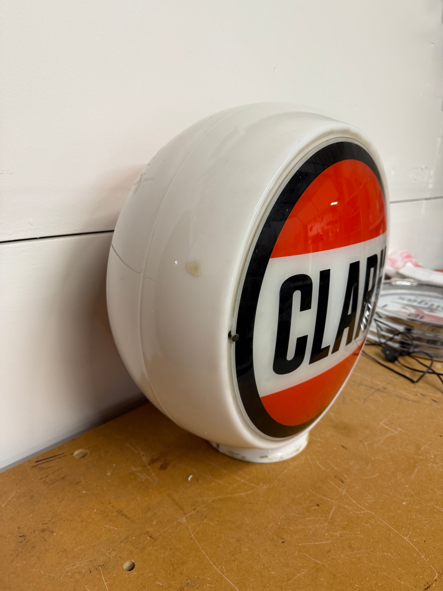 Clark Gas Pump Globe (Metal)