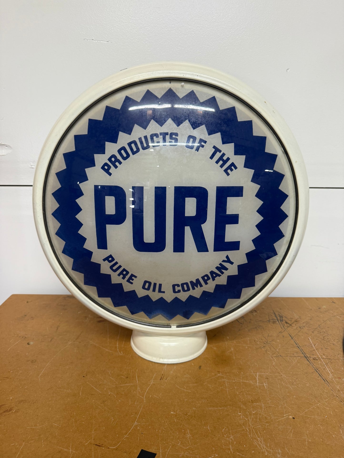 PURE Oil Company Gas Pump Globe