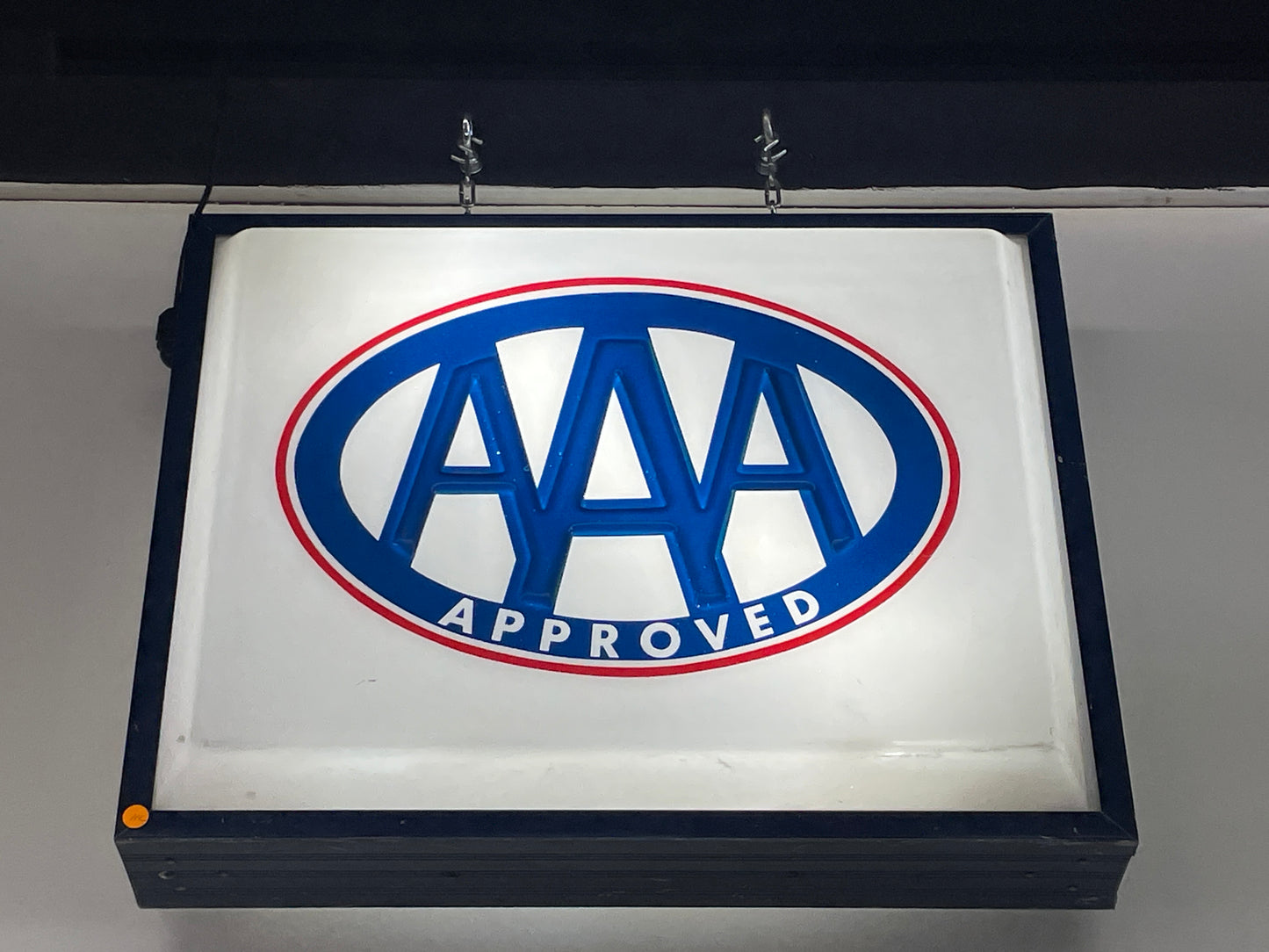 AAA Plastic Light Up Sign
