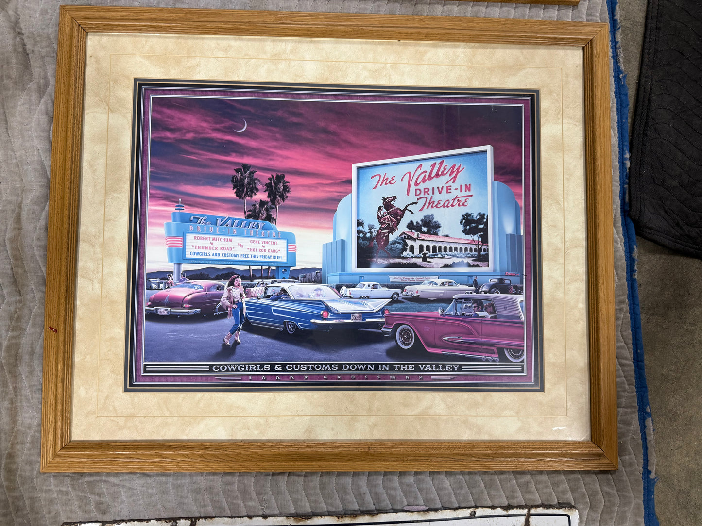 Framed "Cowgirls and Customs Down in the Valley" Photo