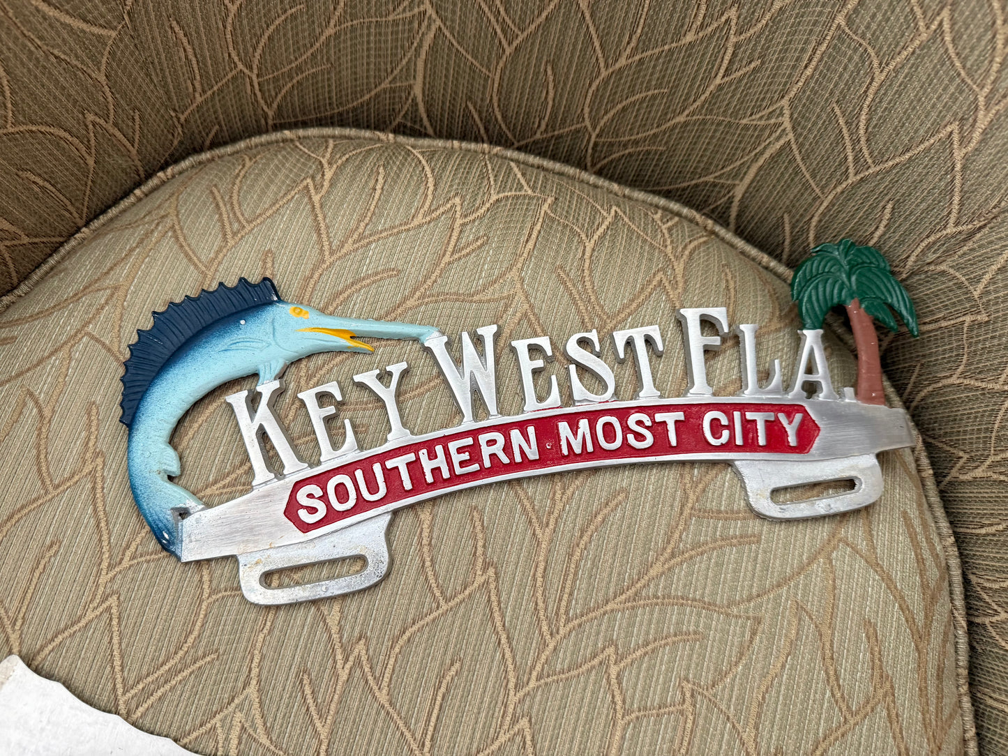 Key West Fla License Plate Topper