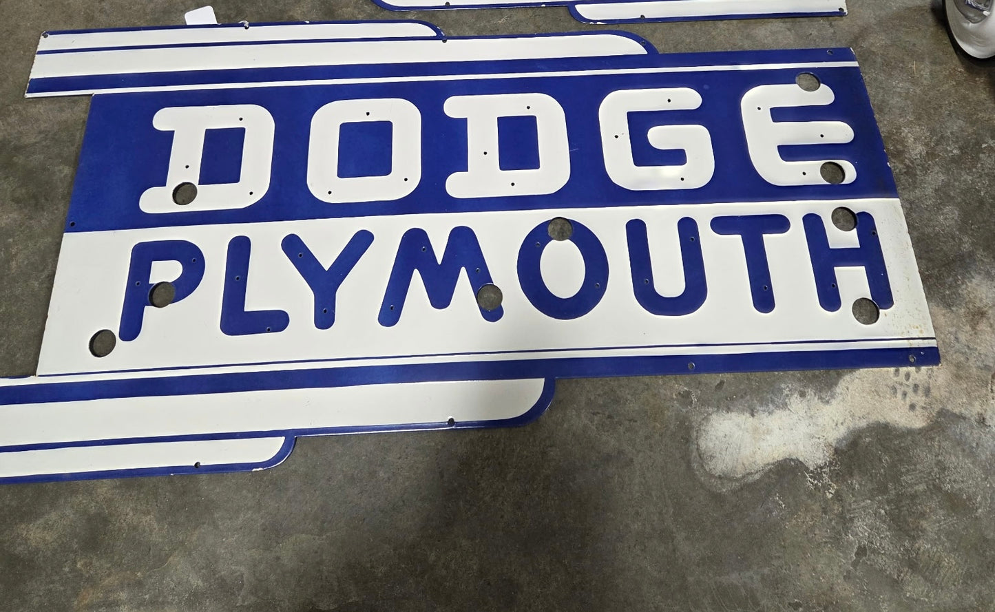 Dodge Plymouth Dealership Style 4ft Neon Sign Replica Skin A