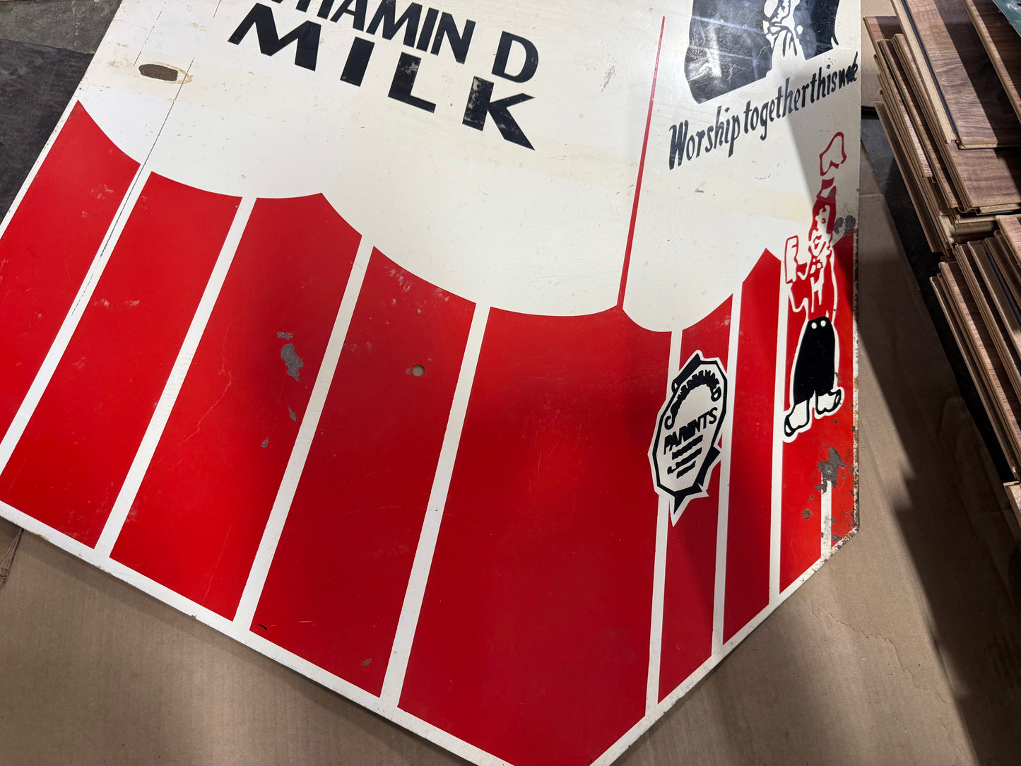 Holland Milk Carton Cutout SSP Sign