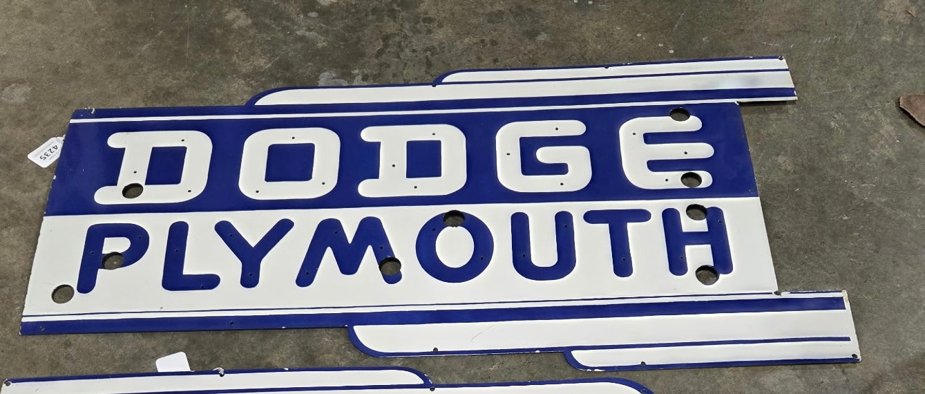 Dodge Plymouth Dealership Style 4ft Neon Sign Replica Skin B