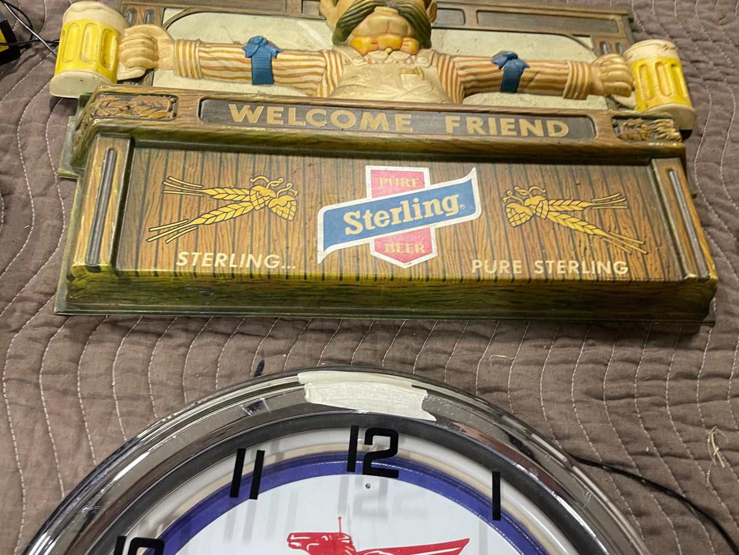 Sterling Beer Plastic Molded Sign
