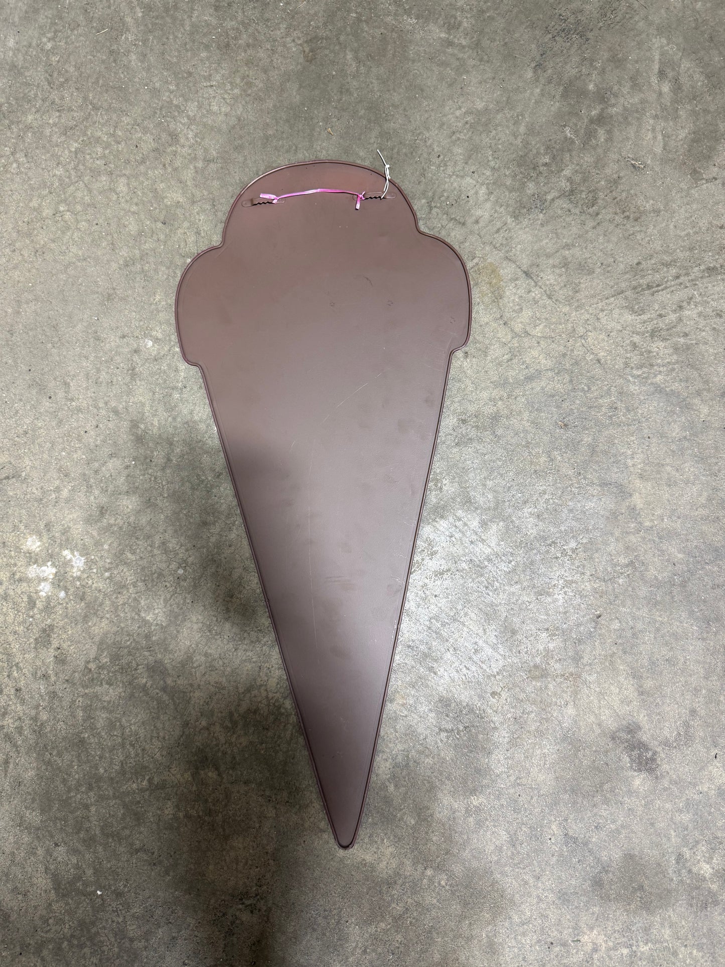 Brown's Velvet Ice Cream Cone Cut Out Sign