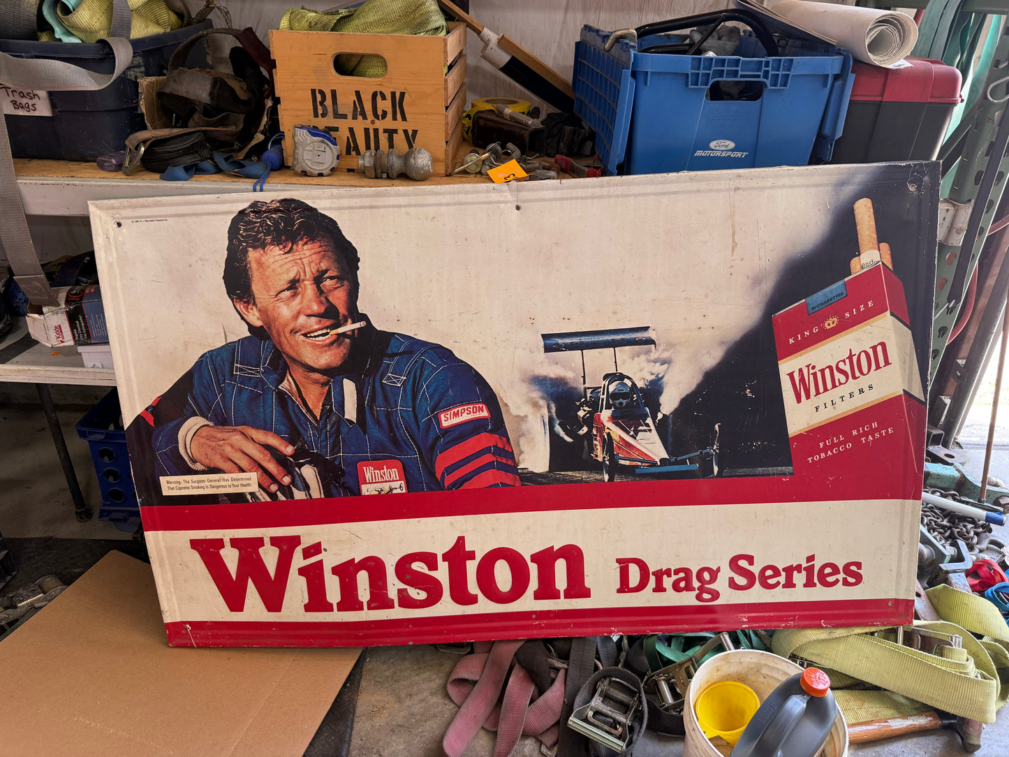 Winston Drag Series Embossed Sign