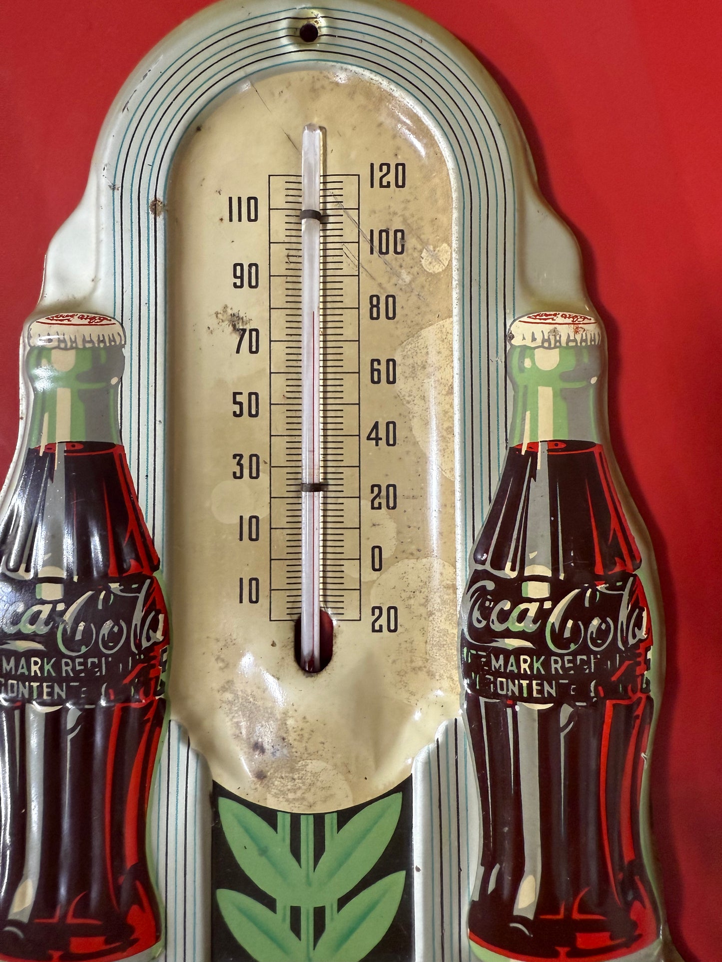 Coca Cola Tin Thermometer