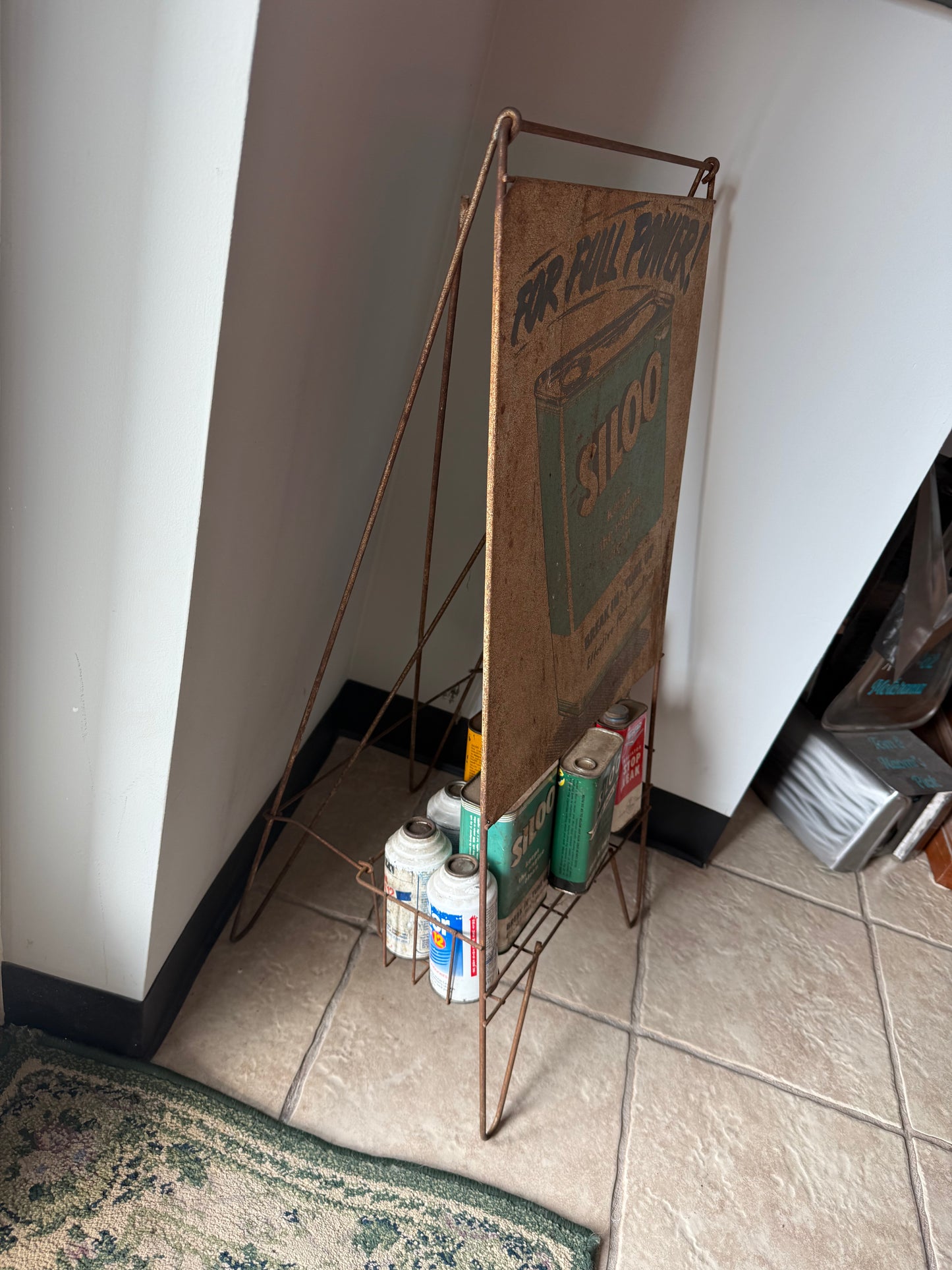 Oil Can Rack - No Cans