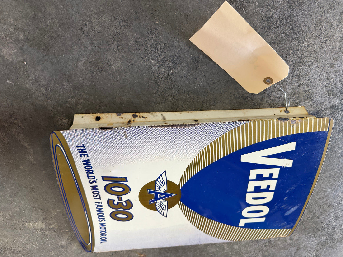 Veedol Oil Can Flange