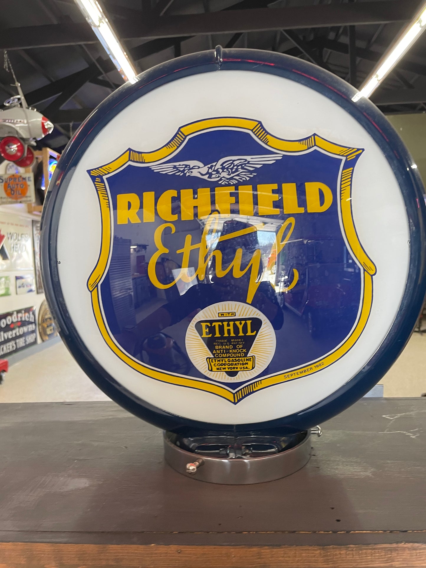 Richfield Ethyl Pump Globe