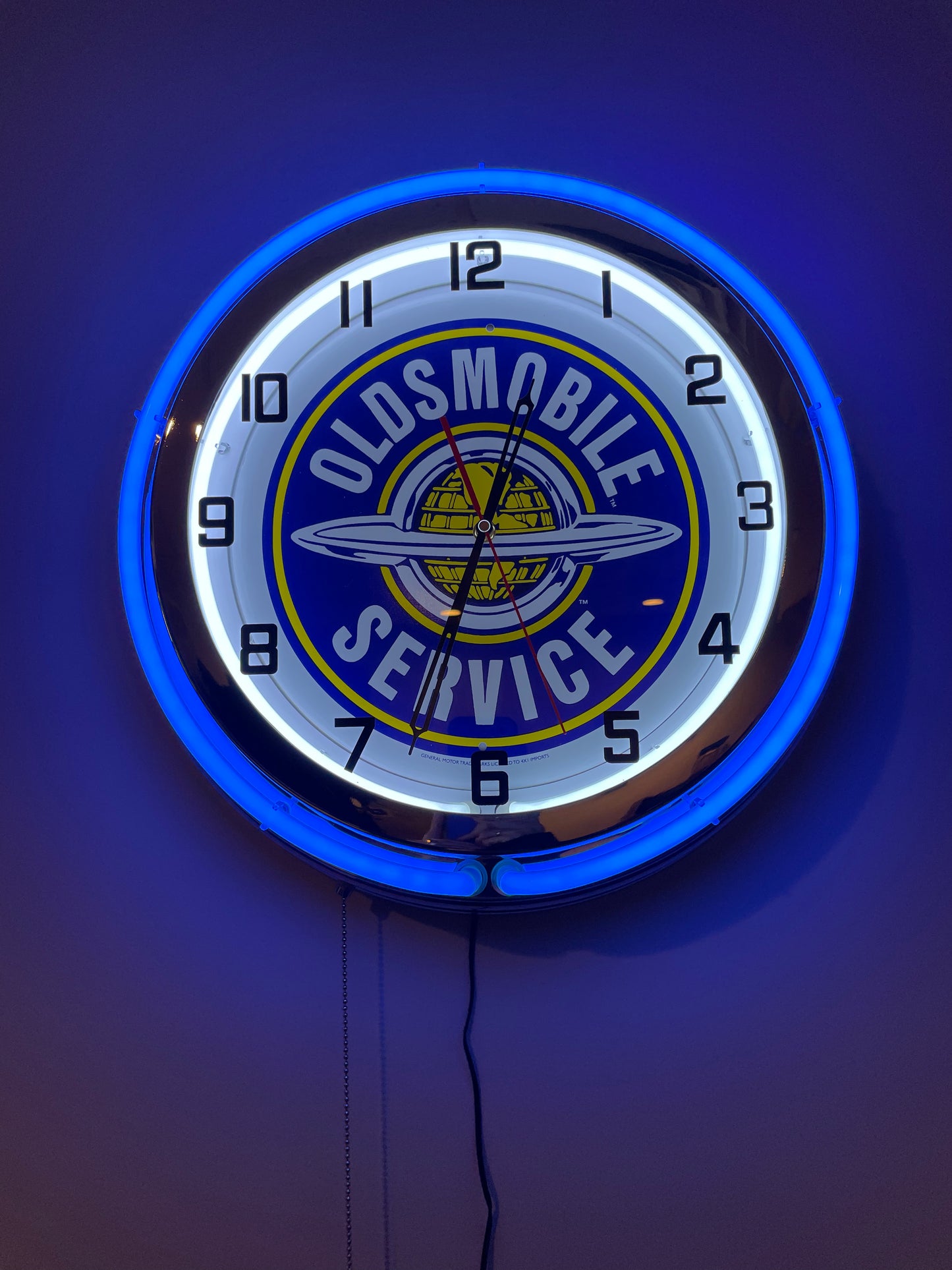 Oldsmobile Custom Neon Clock