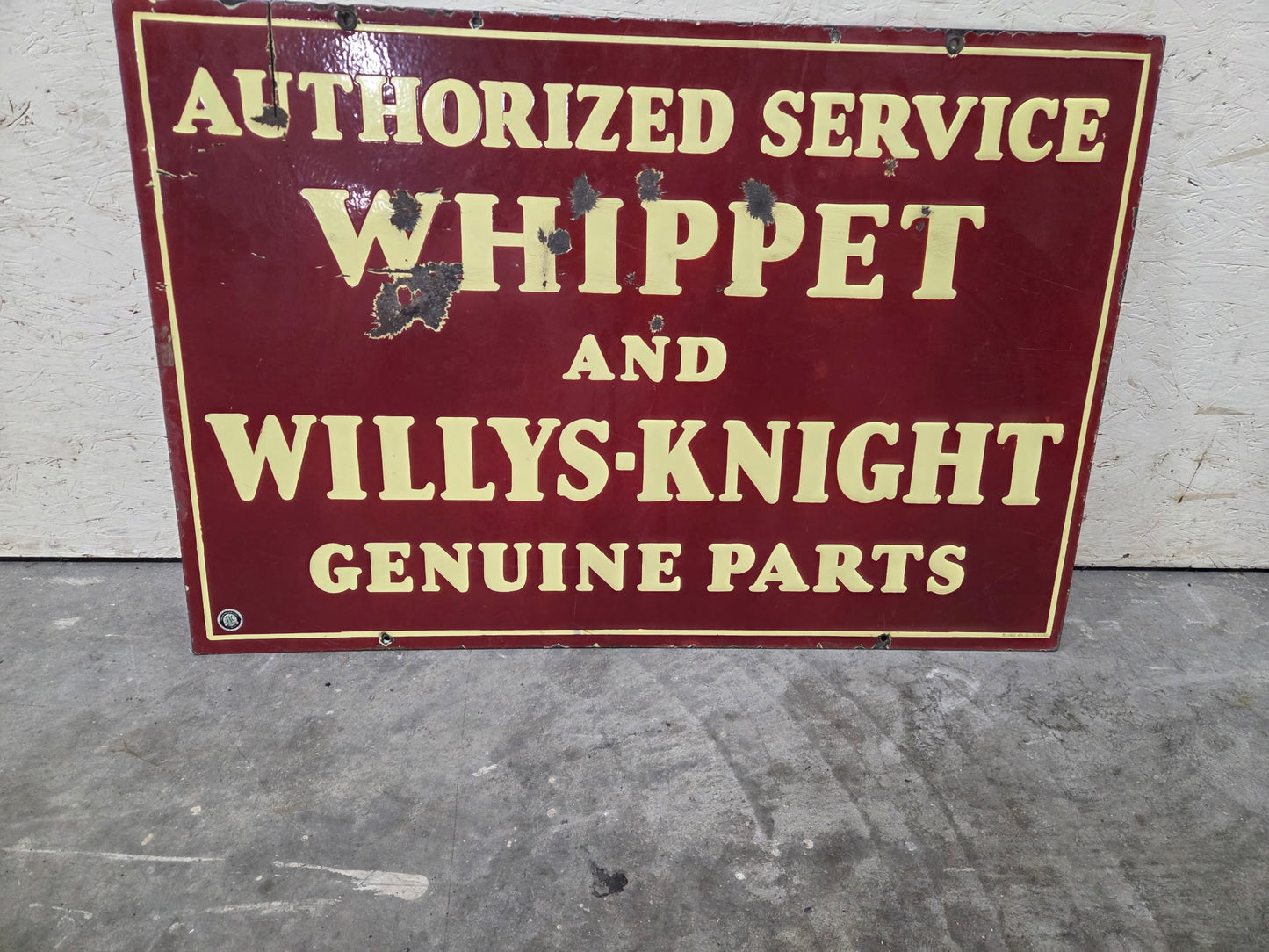 Whippet and Willys Jeep DSP Sign
