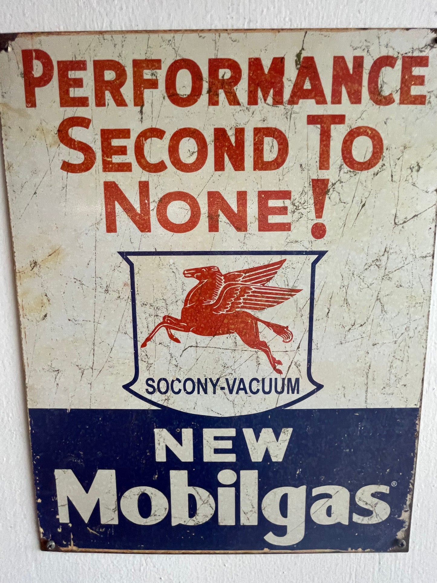 Mobilgas socony-vacuum Sign