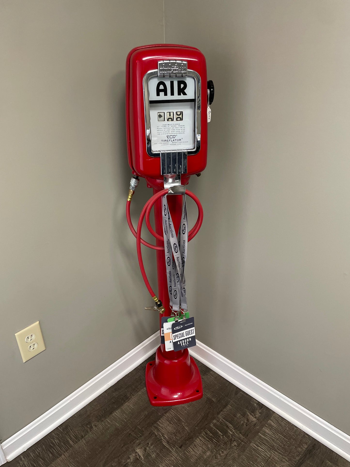 Red Air Meter with Stand