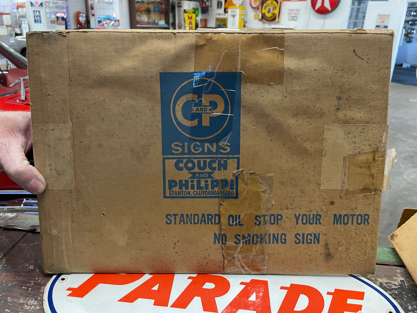 Standard Oil Stop your Motor No Smoking Flange