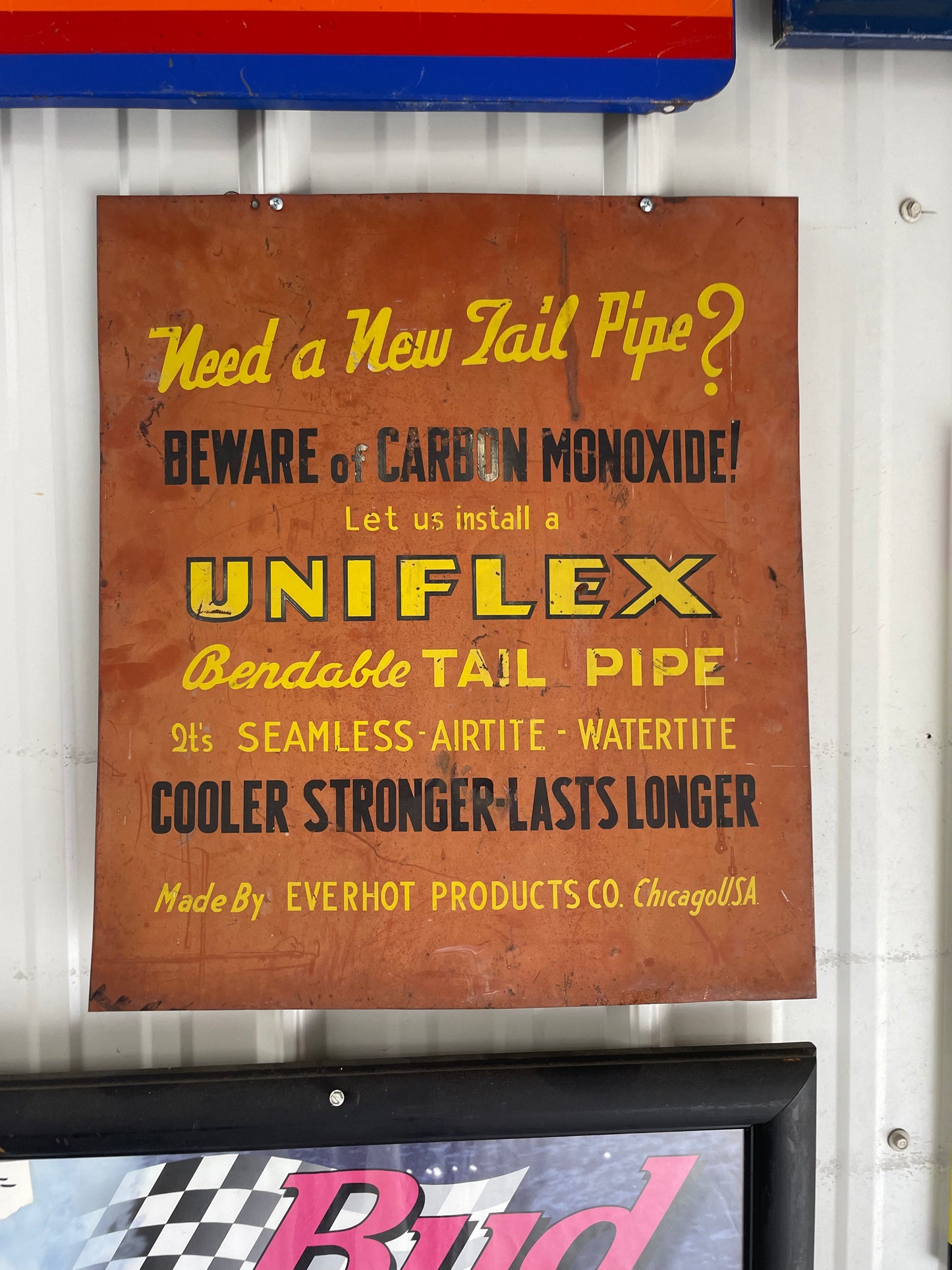 Uniflex Tail Pipe Tin Sign