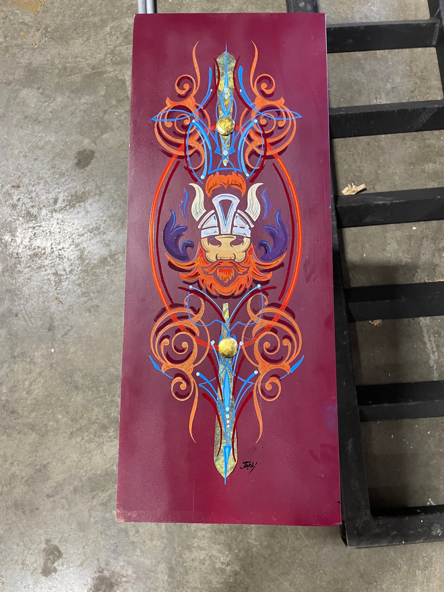 Viking Pin Stripe Sign