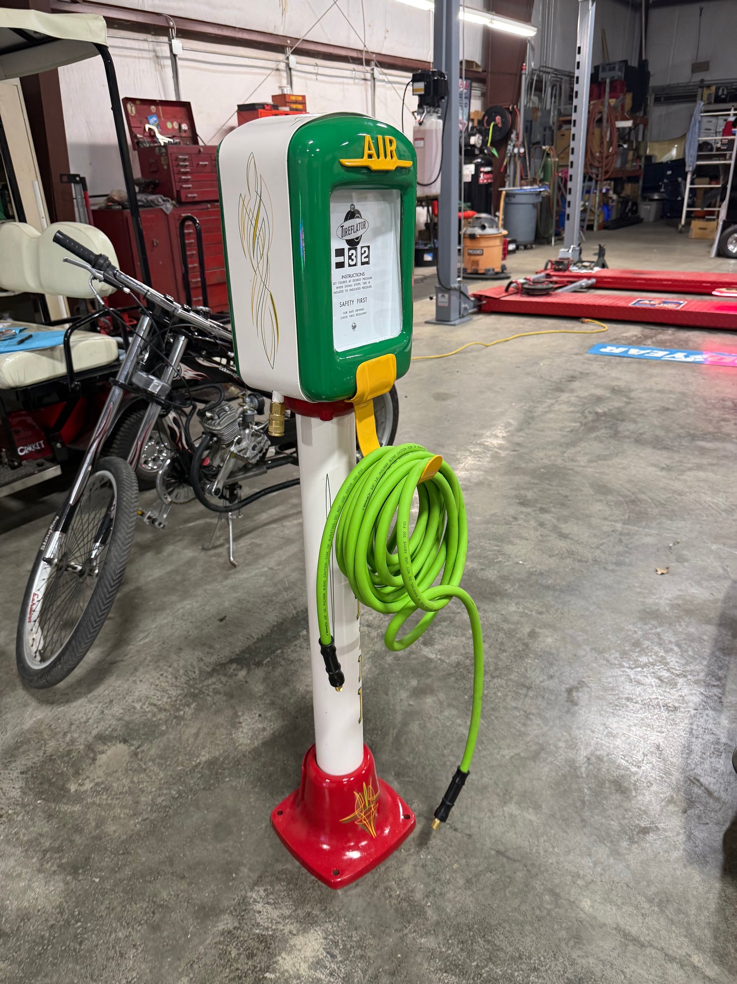 Rat Fink Custom Tireflater Service Station Air Meter