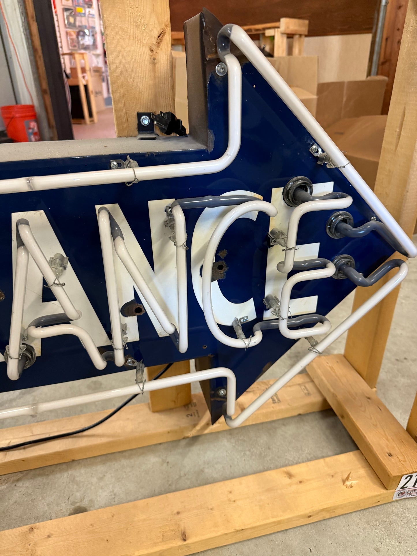Entrance Arrow Neon Sign