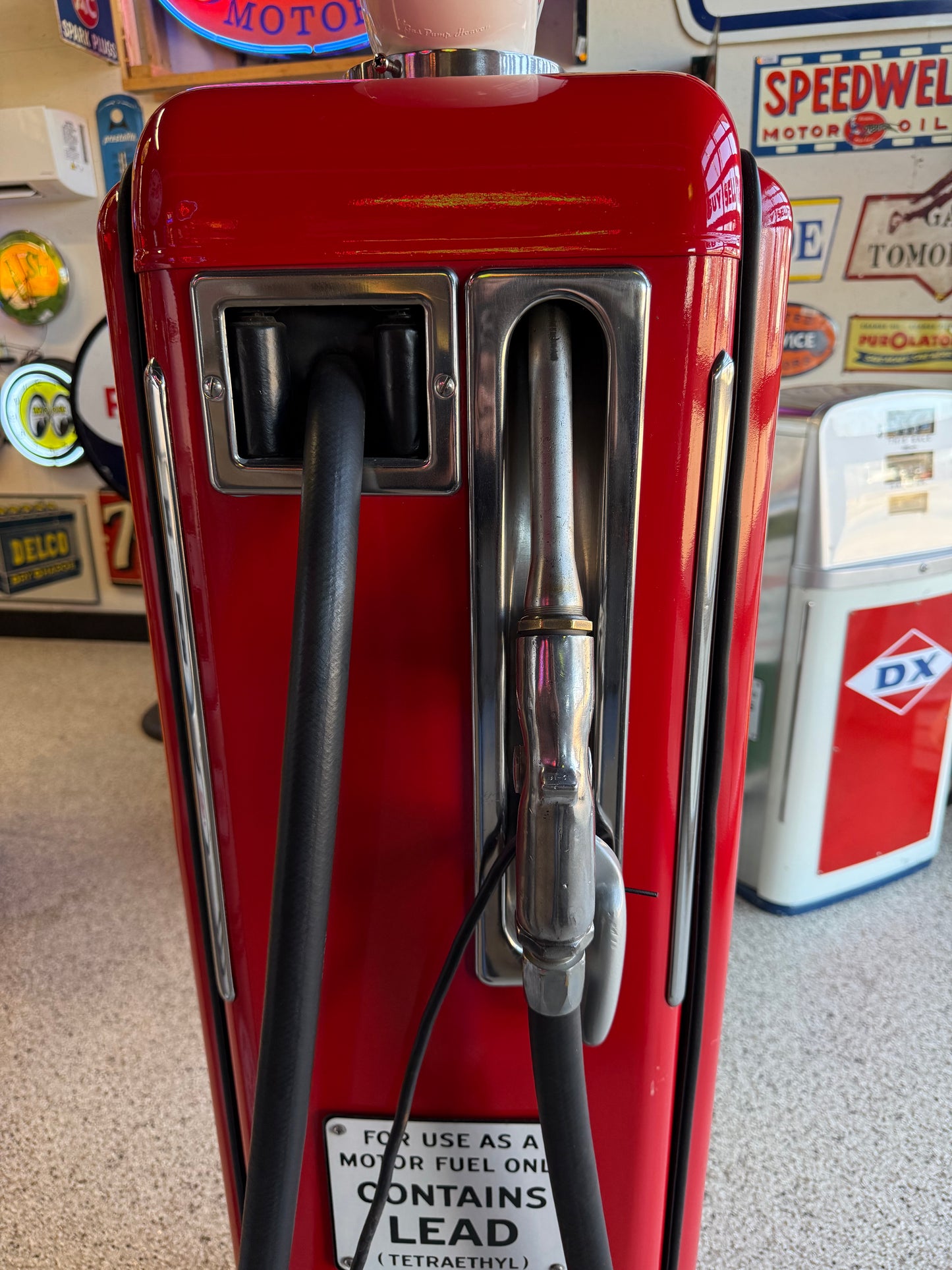 Texaco Fire Chief Gasoline Pump with Fire Hat Globe