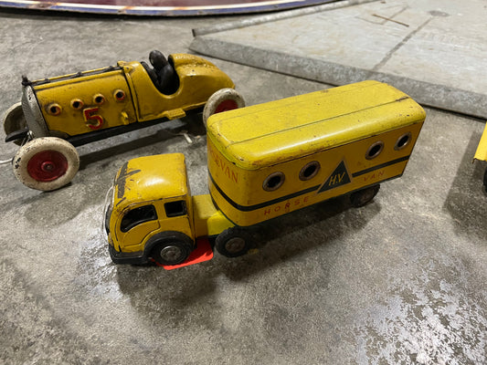 Horse Van Truck and Trailer Toy - Yellow