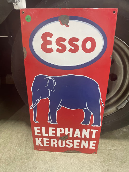 Esso Elephant Kerosene Sign