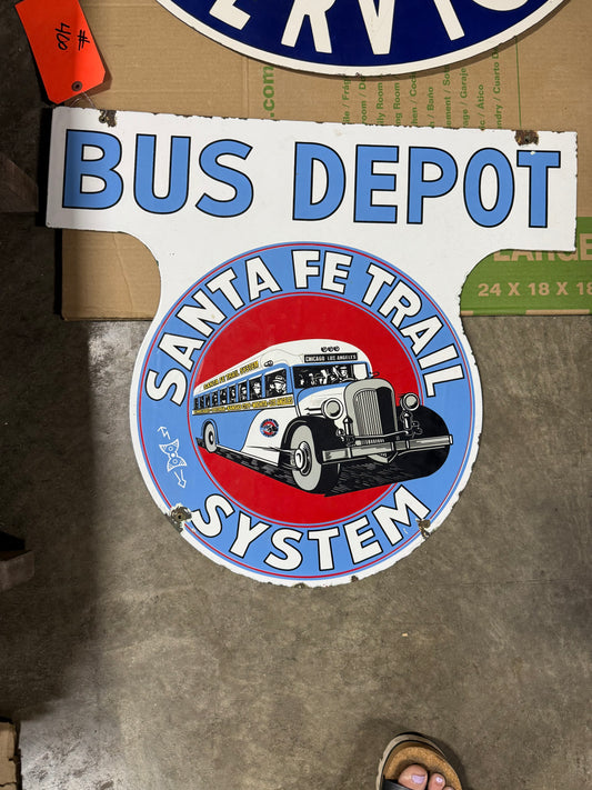 Bus Depot Santa Fe Trail SSP Sign