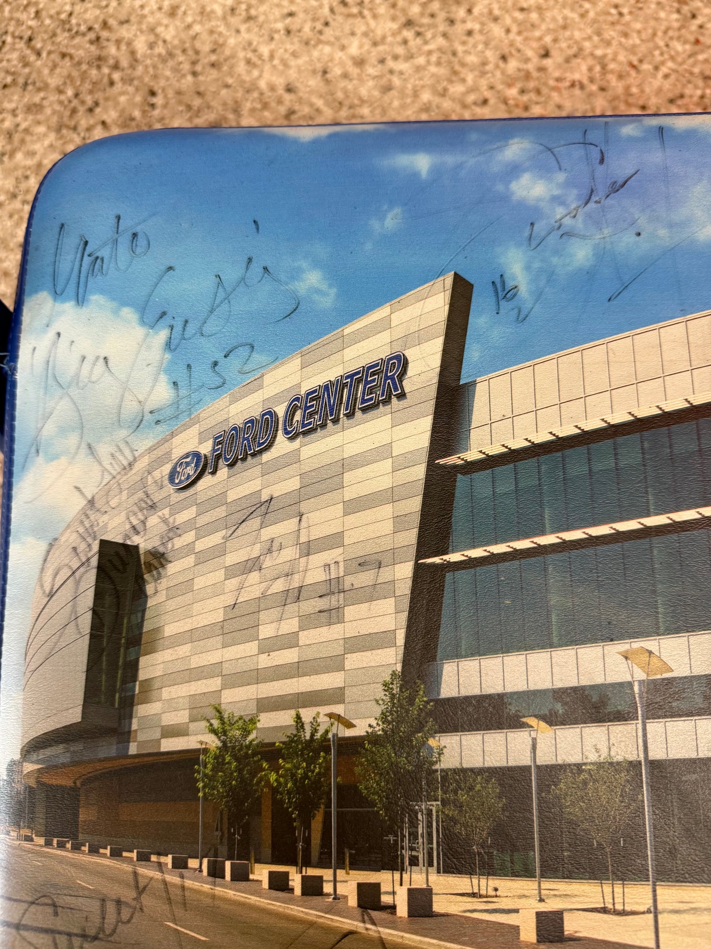 Autographed Evansville Ford Center Folding Stadium Seat - 2