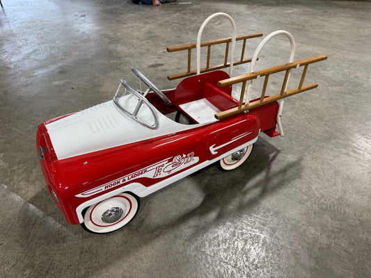 AMF Hook and Ladder Fire Truck Pedal Car - Restored