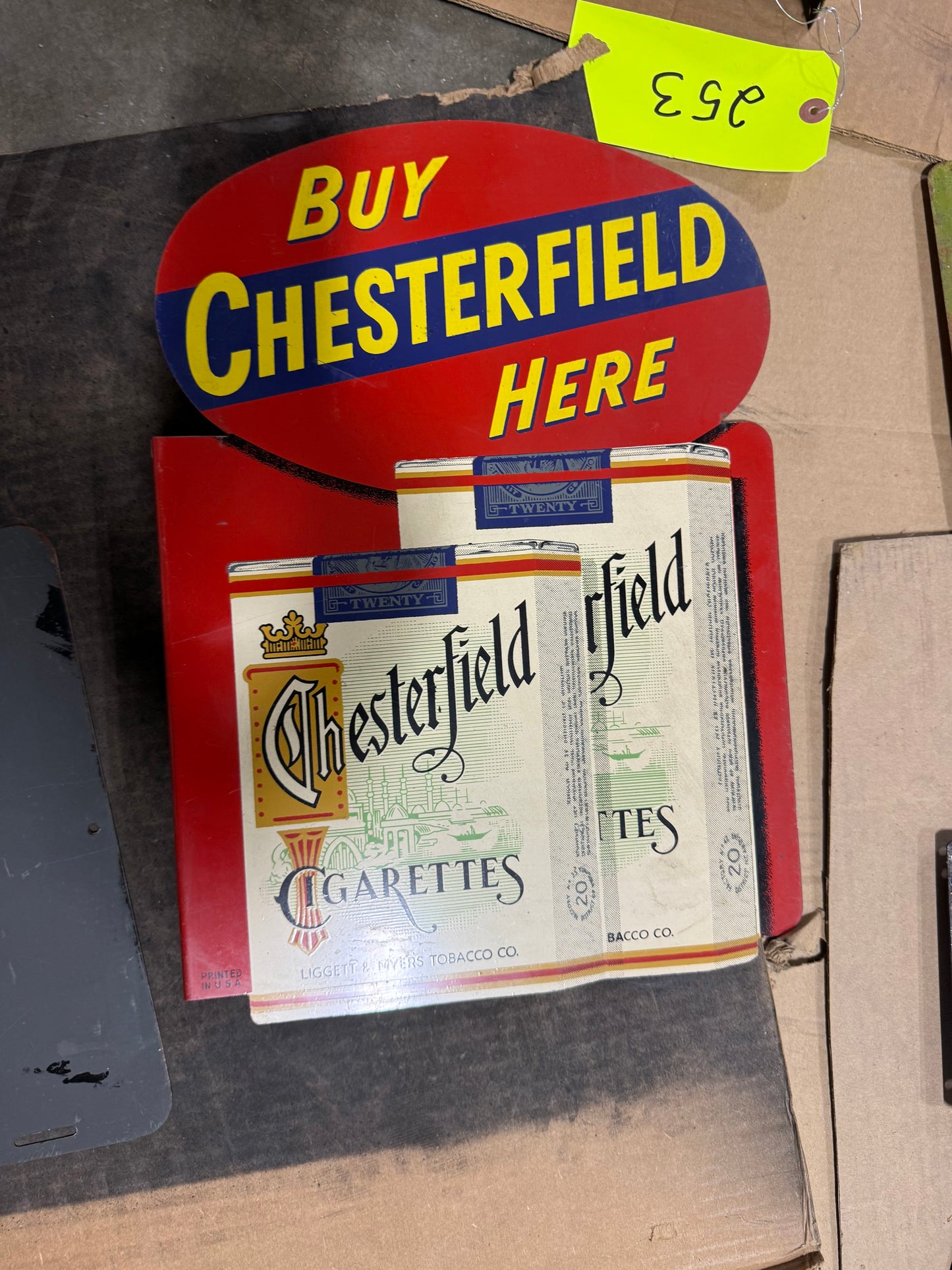 Chesterfield Painted Flange Sign
