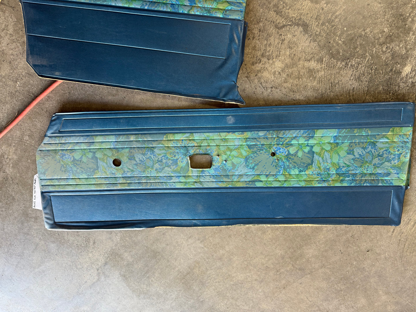 1969 Plymouth Barracuda "ModTop" Blue Interior Panel set