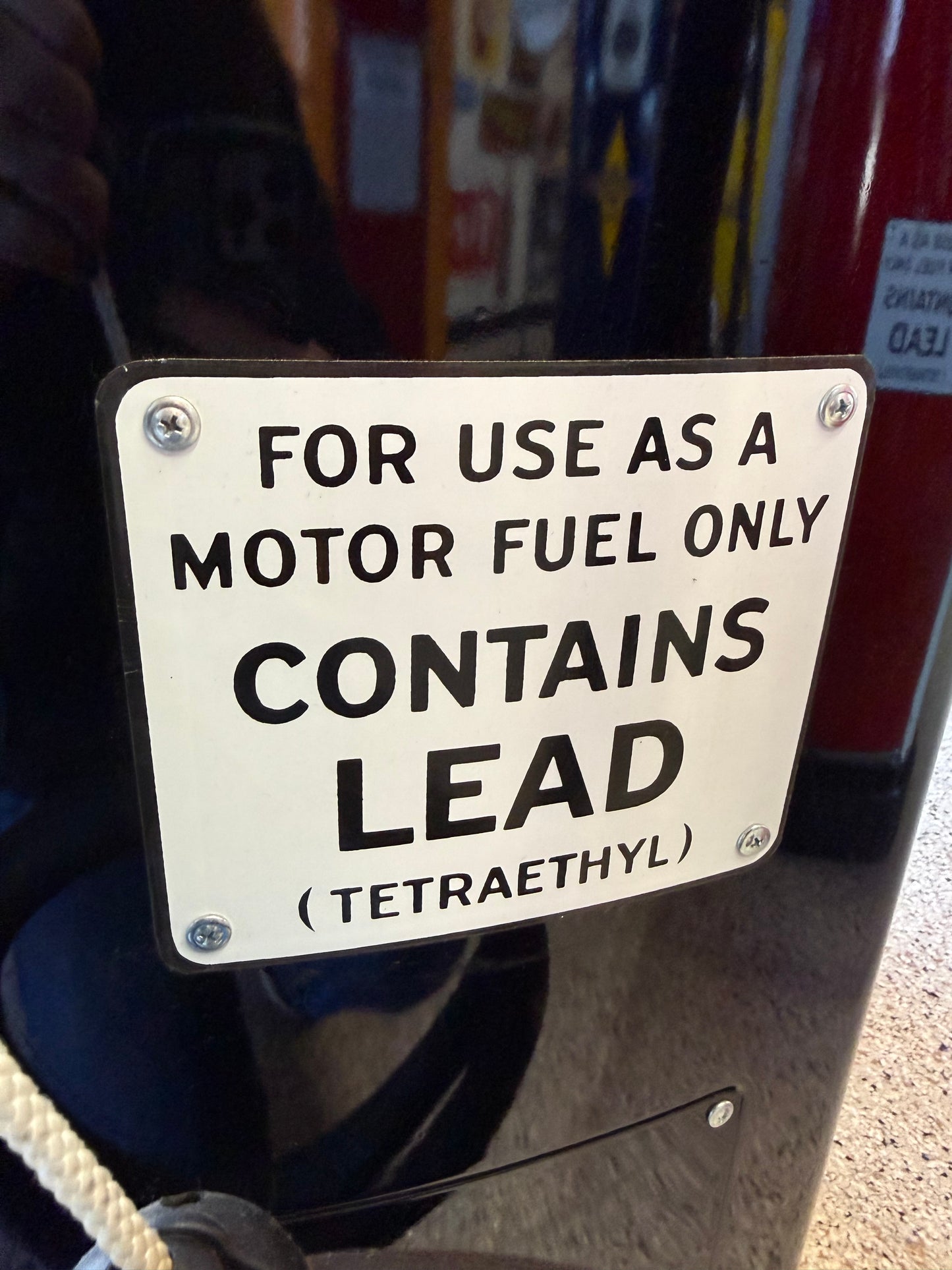 Corvette Gasoline Pump with Chevrolet Corvette Globe