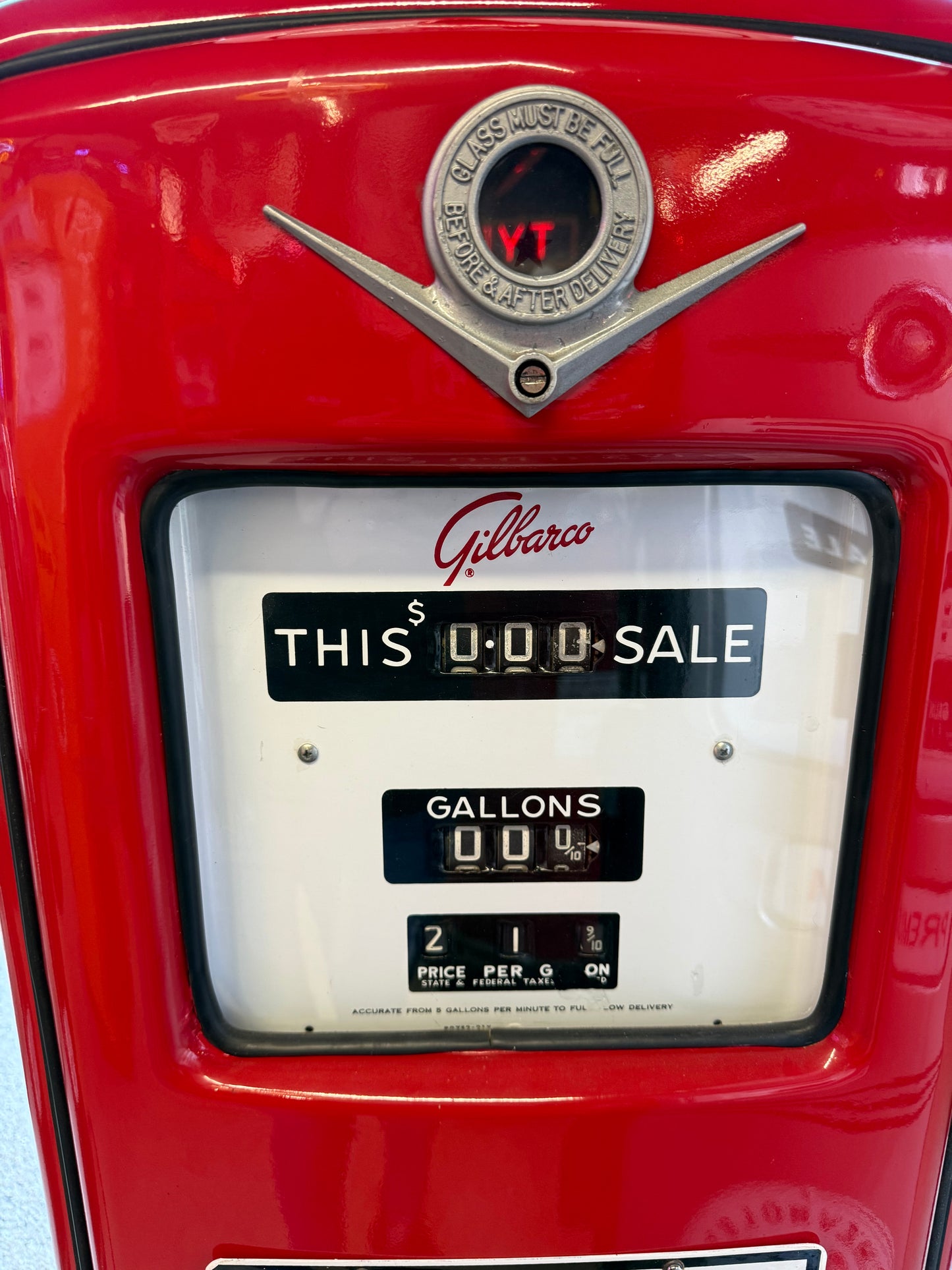 Texaco Fire Chief Gasoline Pump with Fire Hat Globe
