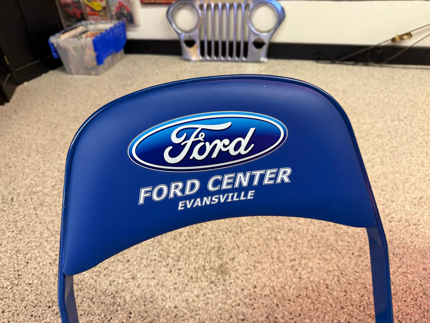 Autographed Evansville Ford Center Folding Stadium Seat - 2