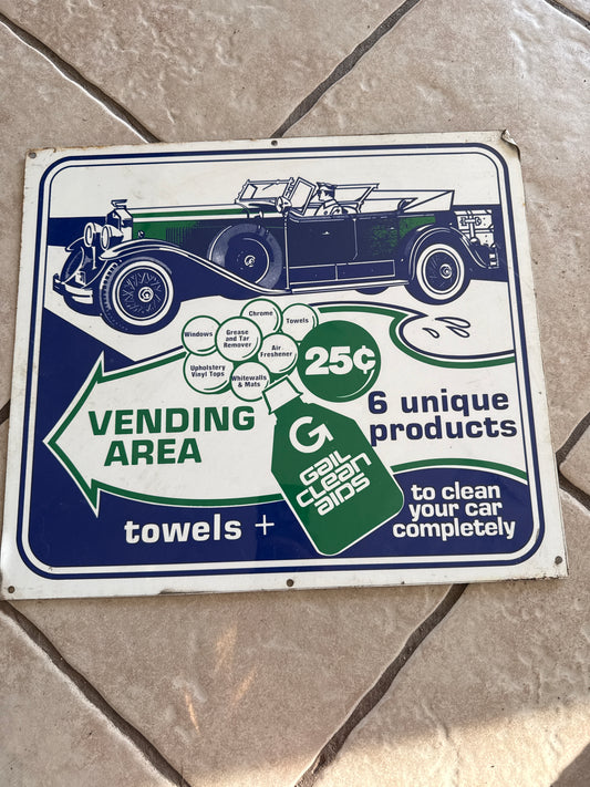 Gail Clean Aids w/Auto Graphics SST Sign D