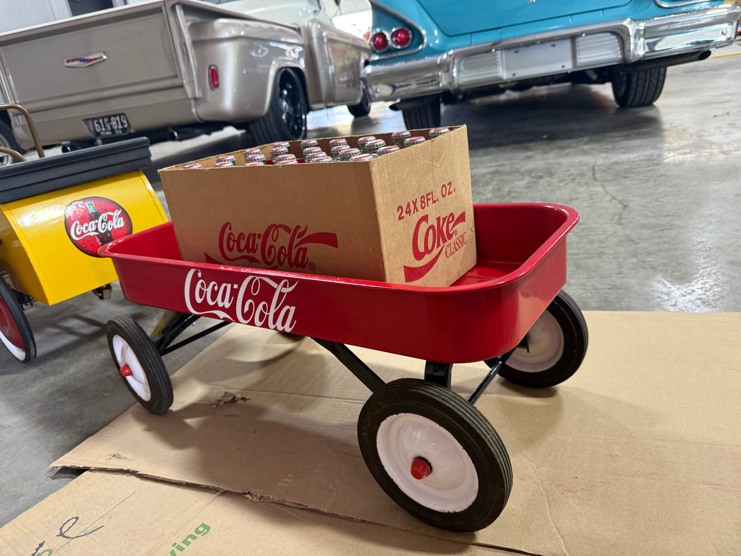 Coca-Cola Pedal Car with Wagon