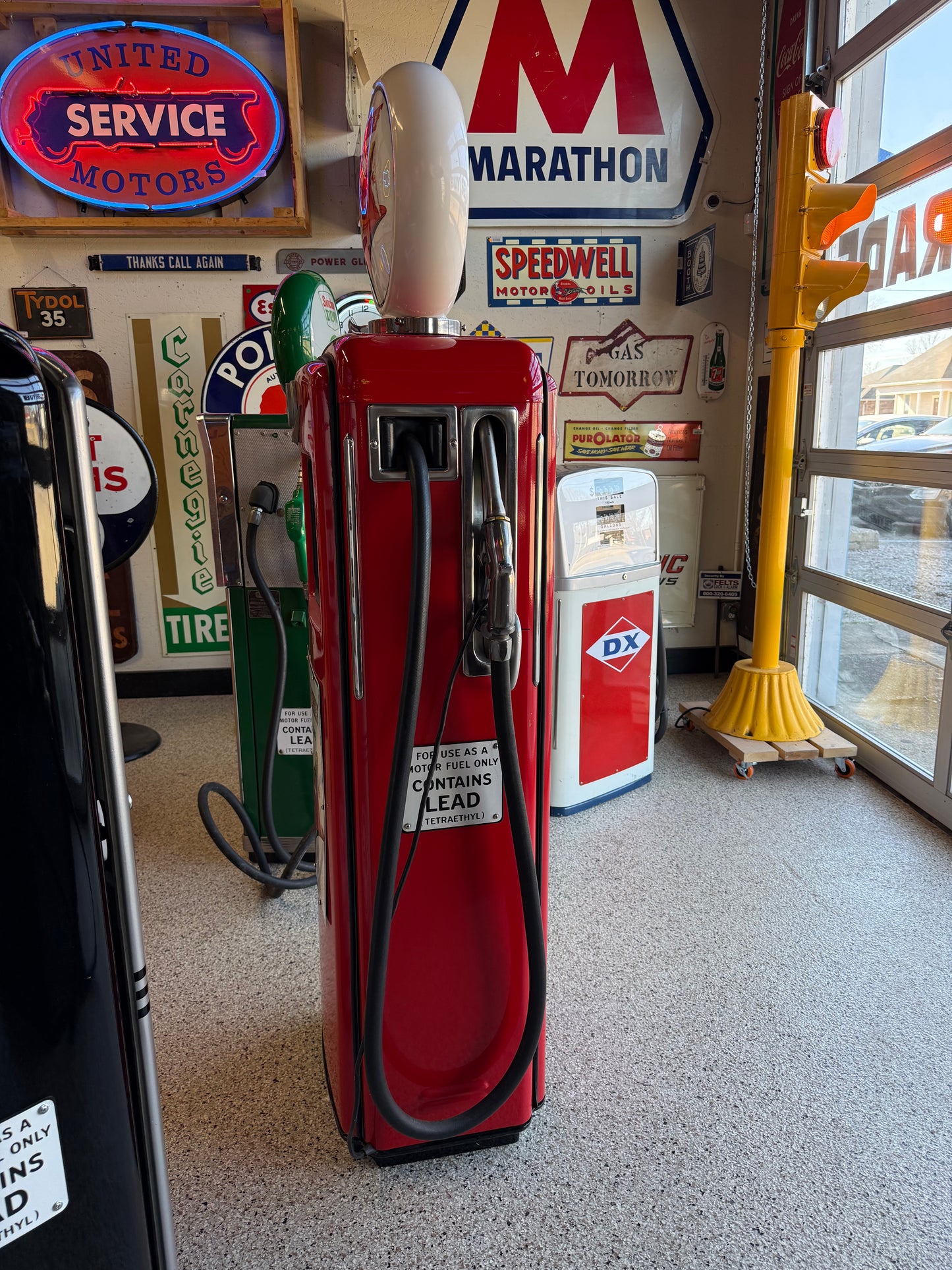 Texaco Fire Chief Gasoline Pump with Fire Hat Globe