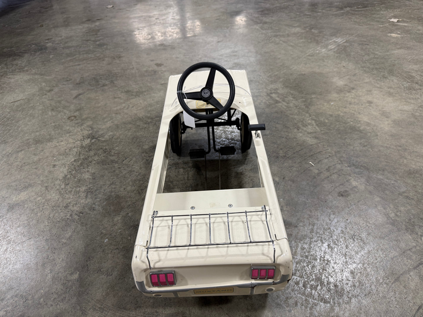 Ford Mustang Pedal Car - White