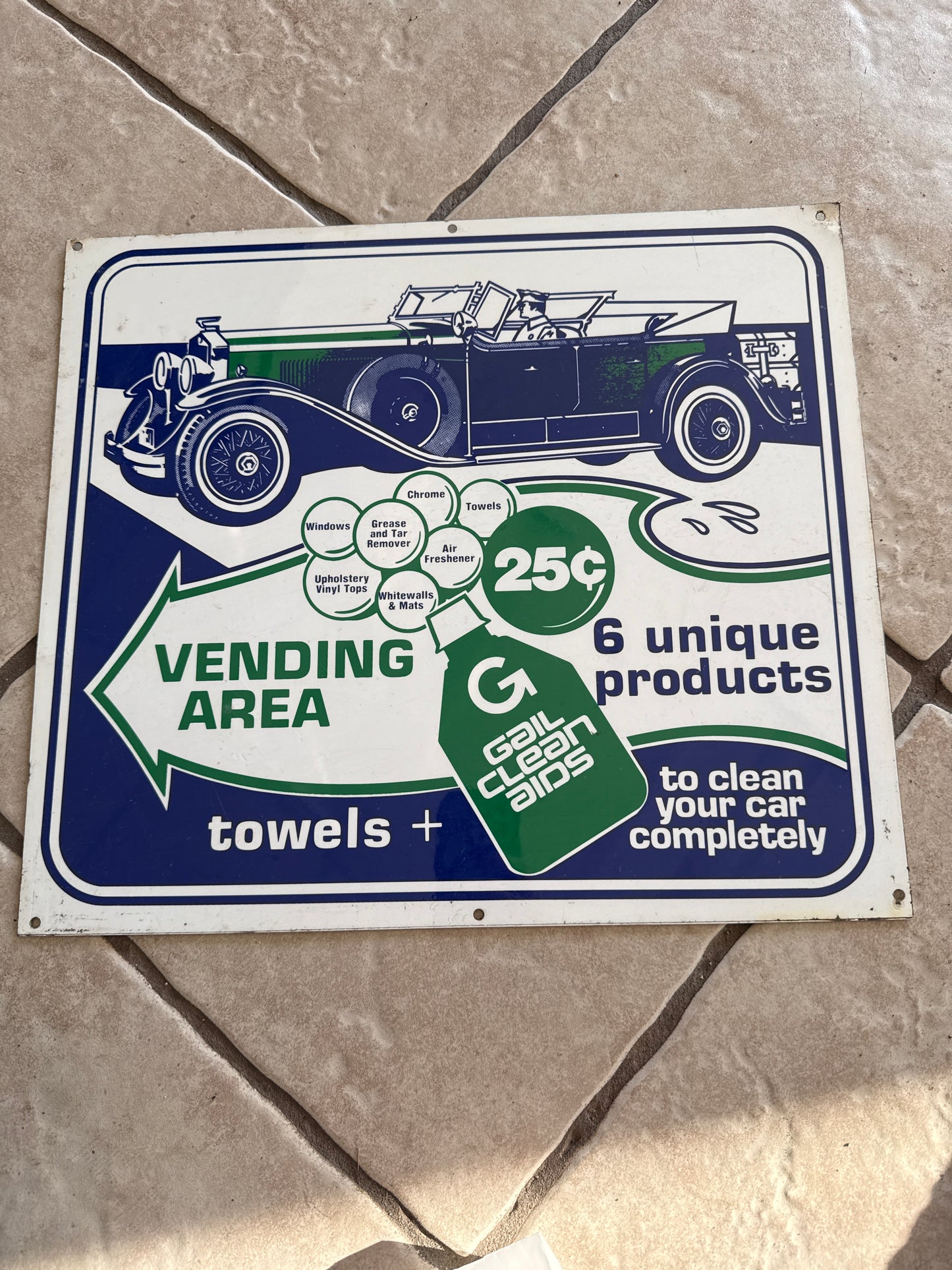 Gail Clean Aids w/Auto Graphic SST Sign E
