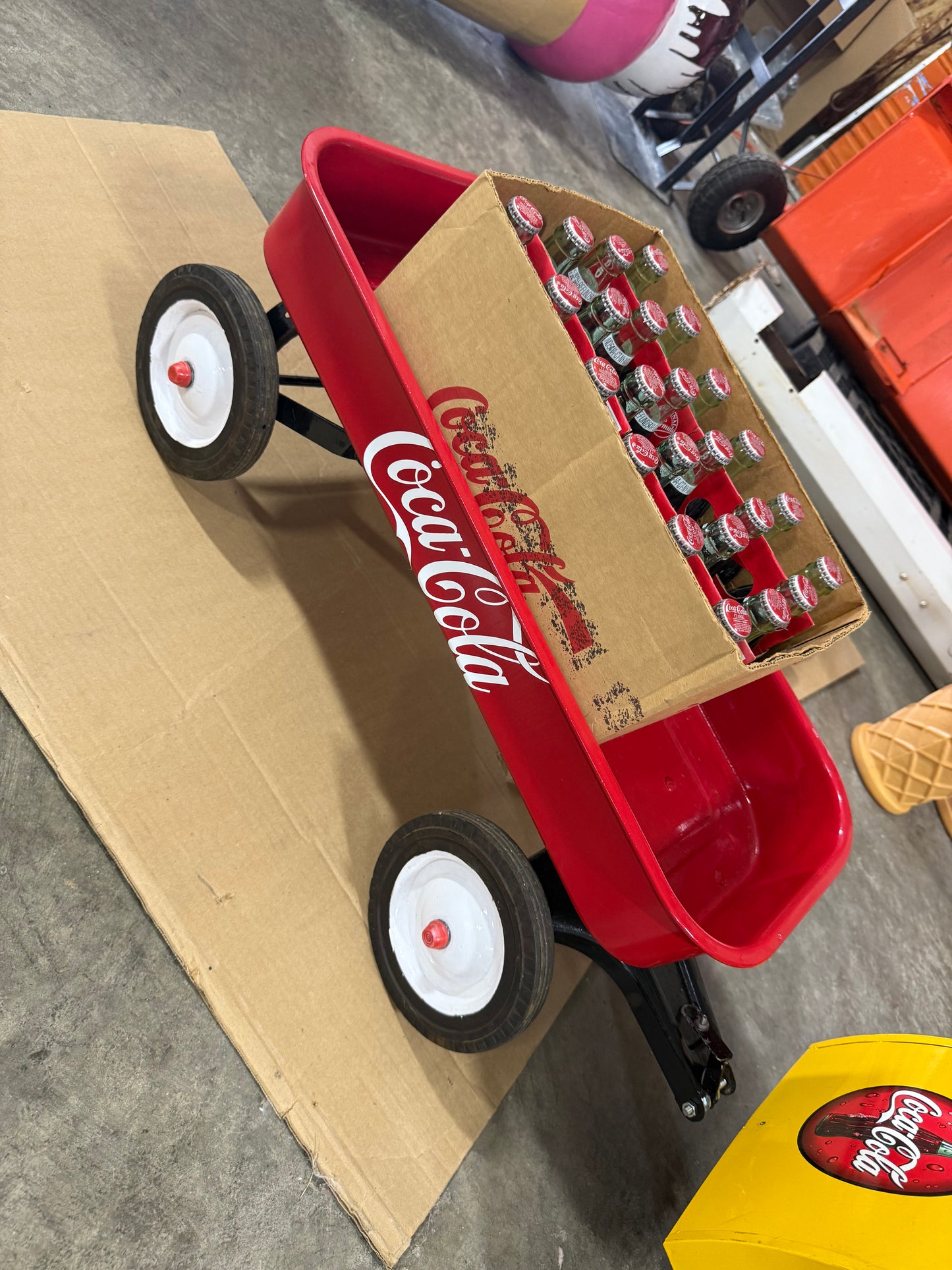 Coca-Cola Pedal Car with Wagon