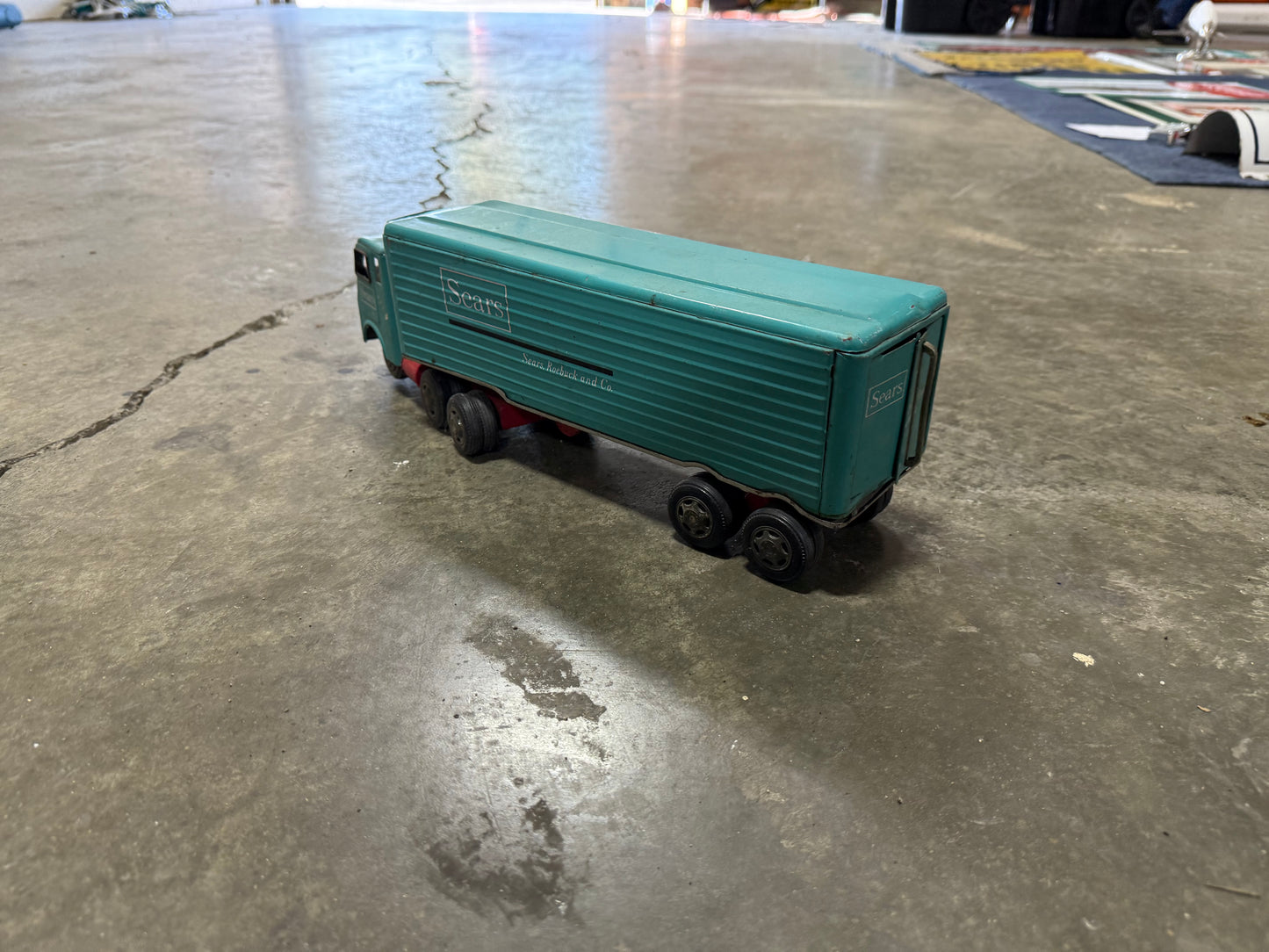 Sears Blue Semi Toy Truck