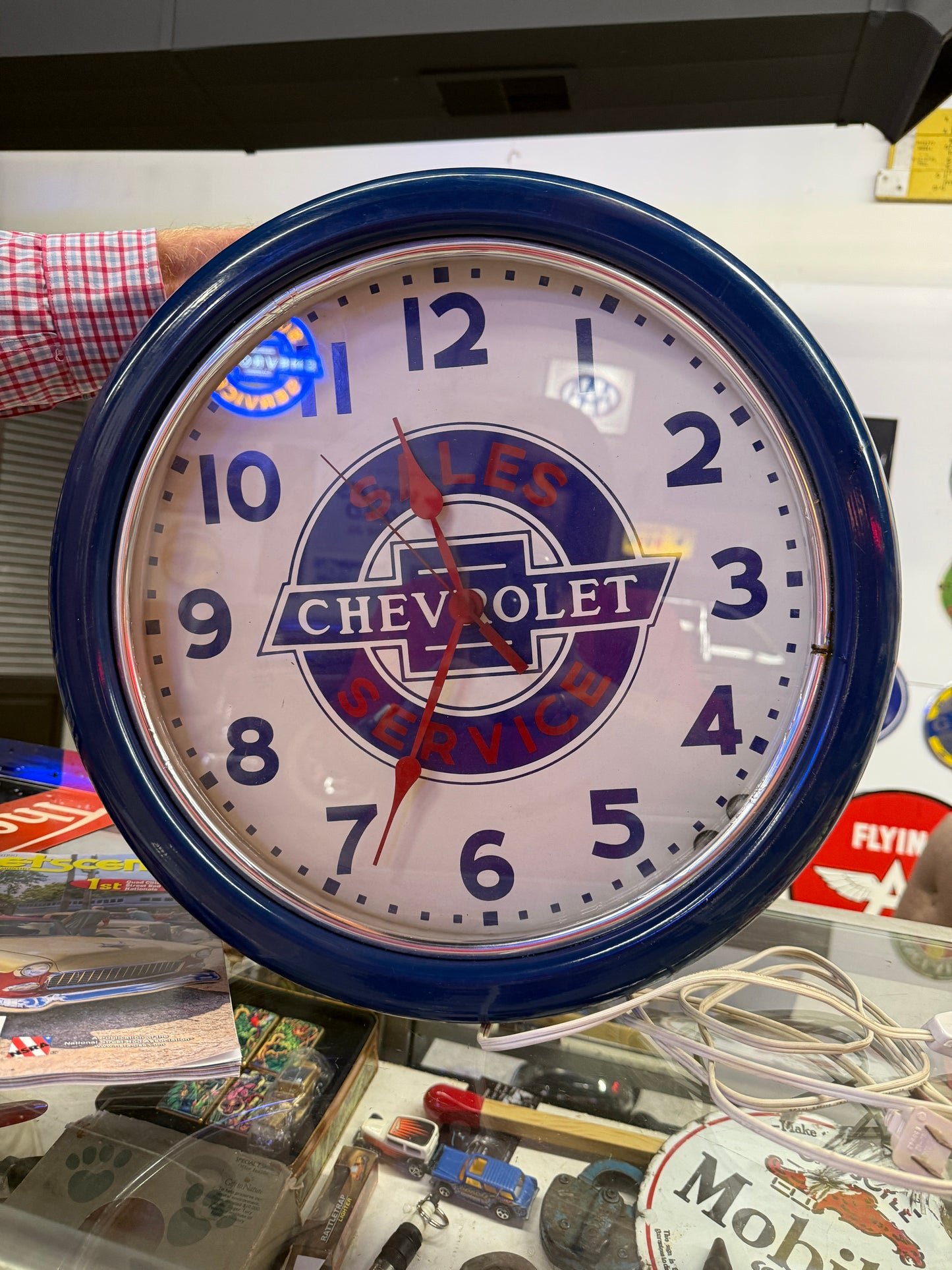 Chevrolet Round Dealer Clock